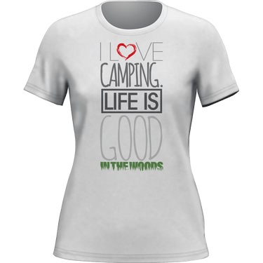 I Love Camping In The Woods T-Shirt for Women